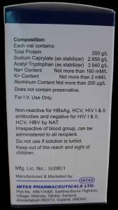 Albucel 20% Human Albumin Injection