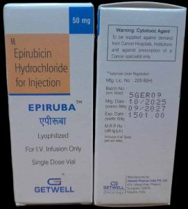 Epiruba 50mg Epirubicin Hydrochloride Injection