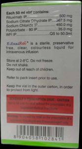 Rituxirel 500mg Rituximab Injection