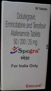 Spegra Dolutegravir Emtricitabine Tenofovir Alafenamide Tablet