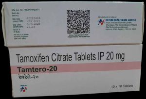 Tamtero 20mg Tamoxifen Citrate Tablet