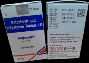 Velpanat Sofosbuvir 400mg Velpatasvir 100mg Tablet