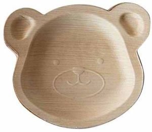 Teddy Shape Areca Leca Leaf Pate