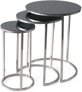 3 Round Nesting Side Table Set