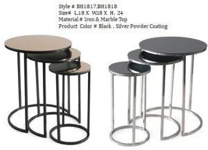 3 Round Nesting Side Table Set