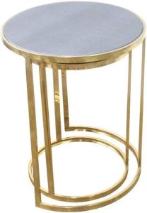 Gold Metal Nesting Accent Table