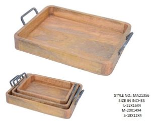 Rectangular Wooden Serving Tray
