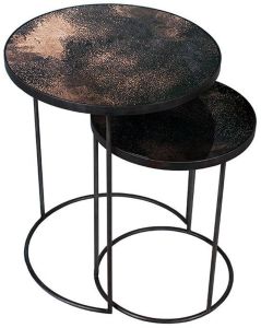 Round 2 Piece Nesting Side Table Set