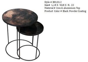 Round 2 Piece Nesting Side Table Set