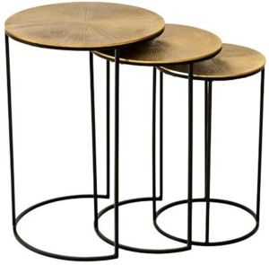 Round 3 Piece Metal Nesting Table