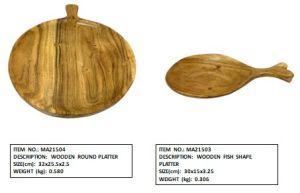 rustic round wooden platter
