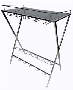 Stainless Steel Bar Serving Folding Table