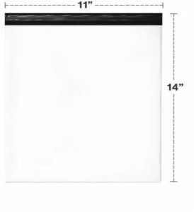 11X14 Inch Plain Tamper Proof Courier Bags