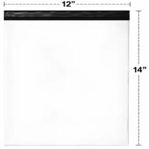 12X14 Inch Plain Tamper Proof Courier Bags