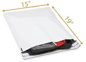 15X19 Inch Plain Tamper Proof Courier Bags