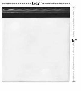 6.5X6 Inch Plain Tamper Proof Courier Bags