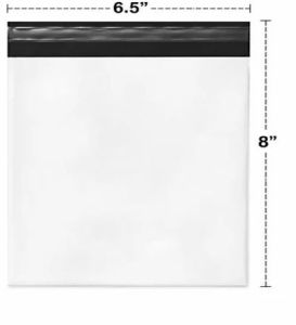 6.5X8 Inch Plain Tamper Proof Courier Bags