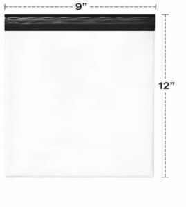 9X12 Inch Plain Tamper Proof Courier Bags