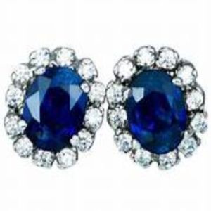 Blue Sapphire Stud Earrings