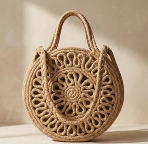 Handmade Round Jute Rope Bag