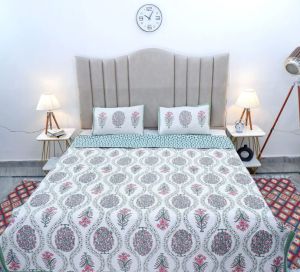 Premium Hand Block Print Cotton Bedsheet