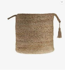 Round Jute Braided Basket