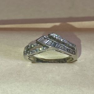 Crystal Empress Sterling Silver Zirconia Diamond Ring