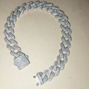 Mens Glaciére Sterling Silver Diamond Bracelet