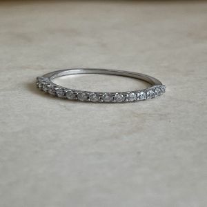 The Diamond Line 925 Italian Sterling Silver Ring