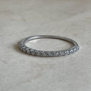 The Diamond Line 925 Italian Sterling Silver Ring
