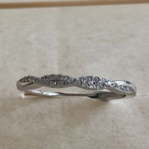 The Riviera 925 Italian Sterling Silver White Cubic Zirconia Diamond Ring
