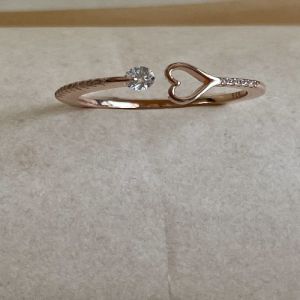 Valentine 925 Italian Sterling Silver Zirconia Diamond Ring
