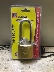 50mm Brass Long Shackle Heavy Duty Padlock