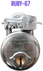 67mm Round Steel Disc Anti Cut Padlock