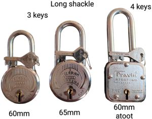 Long Shackle Steel Padlock Key Lock