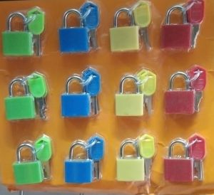 Mini Color Padlock Key Lock Small Security Lock