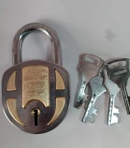 Round Steel Double Lock Heavy Duty Padlock