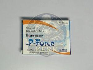 Extra Super P Force Sildenafil Dapoxetine Tablets