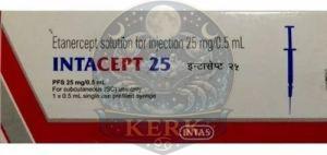 Intacept 25mg Etanercept Pre Filled Syringe Injection