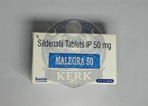 Malegra 50mg Sildenafil Tablets