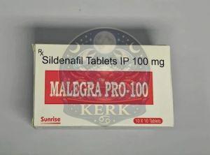 Malegra PRO 100mg Sildenafil Tablets