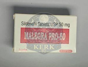 Malegra PRO 50mg Sildenafil Tablets