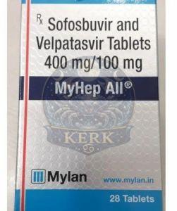 Myhep All Sofosbuvir 400mg and Velpatasvir 100mg Tablets