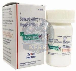 Sovihep V Sofosbuvir 400mg and Velpatasvir 100mg Tablets