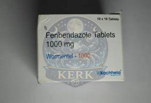 Wormentel 1000mg Fenbendazole Tablets