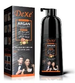 420ml Dexe Dark Brown Black Argan Speedy Hair Color Shampoo