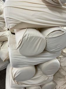 Grey Lycra Rib Knitted Fabric
