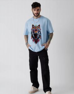 Custom Print Oversized 240 GSM Round Neck T-Shirts