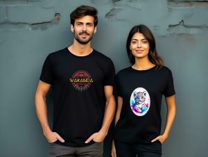 Custom Print Regular 180 GSM Round Neck T-Shirts