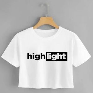 Ladies Custom Print Oversized 180 GSM Crop Top